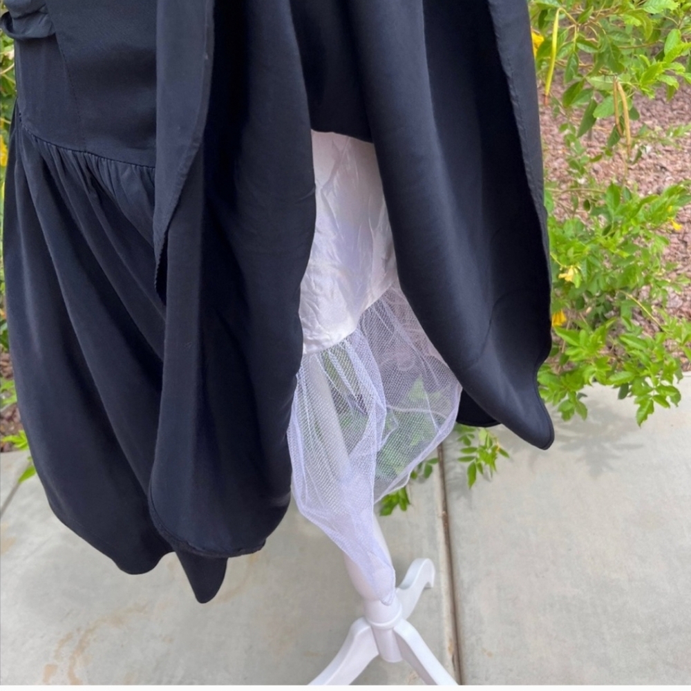 Black Vintage 80s Anna dress - Picture 3 of 6